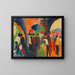 Under the arcades of Thun, a promenade motif - August Macke — framed artwork on a wall