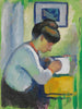 Mujer escribiendo - August Macke — vista de la obra