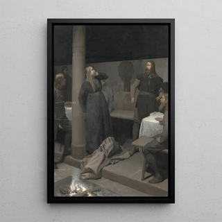 August Malmstrm - Hallgerds Slap Illustration for Njals Saga ch 48.webp