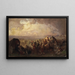 La Batalla de Bråvalla estudio - August Malmström — cuadro enmarcado en la pared