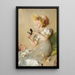 Reproduction of the painting La Découpeuse de silhouettes - August Mandlick