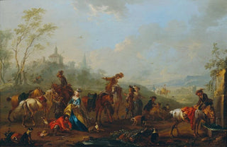 August Querfurt - Aufbruch zur Beizjagd.webp