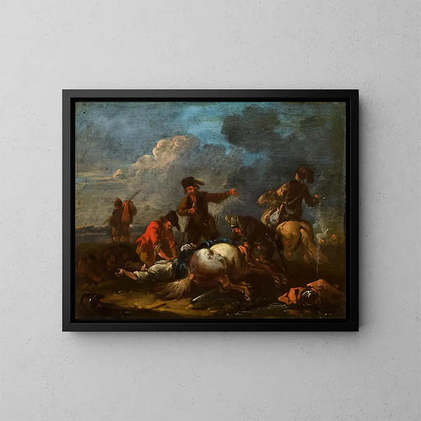 Voleur - August Querfurt — cuadro enmarcado en la pared