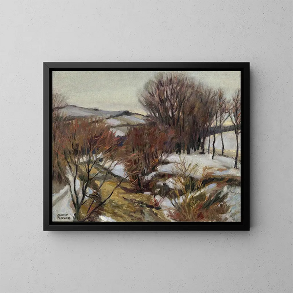 Weidlingbach cerca de Klosterneuburg - August Rieger — cuadro enmarcado en la pared