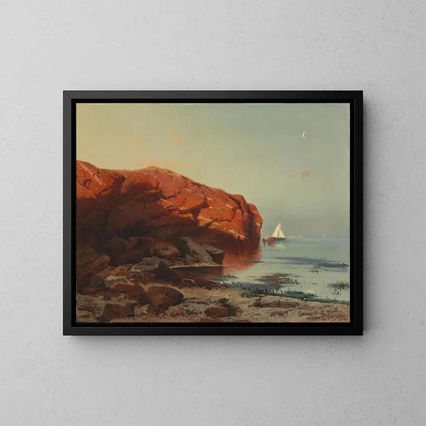 Motivo de Helgoland - August Schaeffer von Wienwald — cuadro enmarcado en la pared