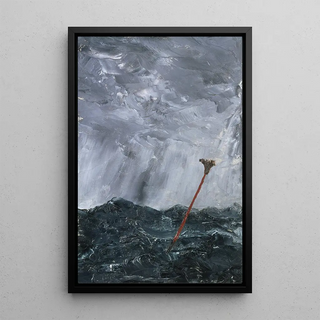 August Strindberg - Stormy Sea Broom Buoy.webp
