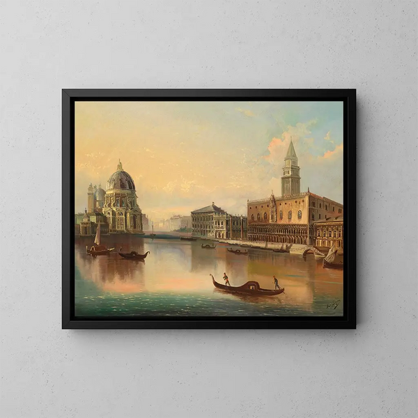 Venise - August von Siegen — cuadro enmarcado en la pared
