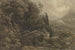 Paisaje de alta montaña en la tormenta - August Weber — vista de la obra