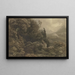 Paisaje de alta montaña en la tormenta - August Weber — cuadro enmarcado en la pared