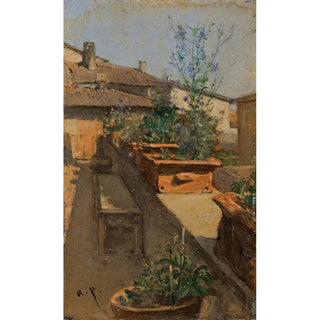 August von Pettenkofen - A Roof Garden.webp