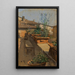 Un jardín en la azotea - August von Pettenkofen — cuadro enmarcado en la pared