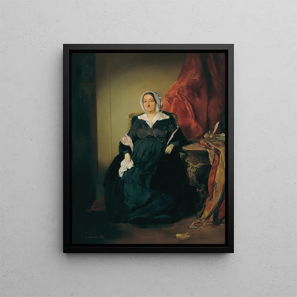 Elisabeth Imrdy Edle von Omorovicze - August von Pettenkofen — cuadro enmarcado en la pared