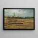 Place de Bois près de Szolnok - August von Pettenkofen — framed artwork on a wall