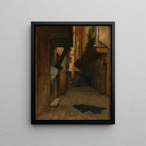 Straßenkampf - August von Pettenkofen — cuadro enmarcado en la pared