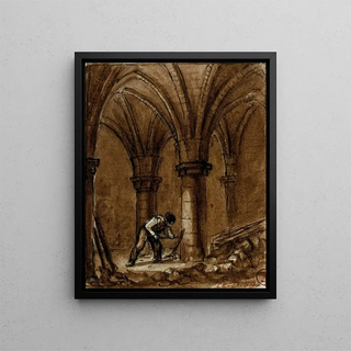 AugusteSbastien Bnard - Crypte de la chapelle de lhpital Sainte Catherine rue SaintDenis langle de la rue des Lombards.webp