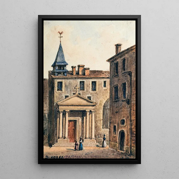 Reproducción del cuadro Iglesia de San Pedro de los Artes - Auguste Sébastien Bénard