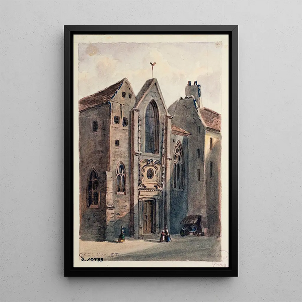 Reproducción del cuadro Iglesia de Saint-Landry - Auguste Sébastien Bénard