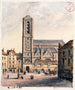 Fachada de la iglesia - Auguste Sébastien Bénard — vista de la obra