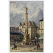 La plaza del Châtelet y la fuente de los Palmeros - Auguste Sébastien Bénard — vista de la obra