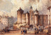 L'entrée de l'ancienne fortaleza del Gran Châtelet un día de carnaval - Auguste Sébastien Bénard — vista de la obra