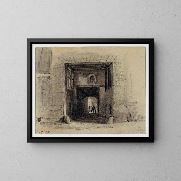 Passage Saint-Jean de Latran - Auguste Sébastien Bénard — framed artwork on a wall