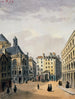 Pointe Saint-Eustache y la fuente - Auguste Sébastien Bénard — vista de la obra