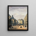 Pointe Saint-Eustache y la fuente - Auguste Sébastien Bénard — cuadro enmarcado en la pared