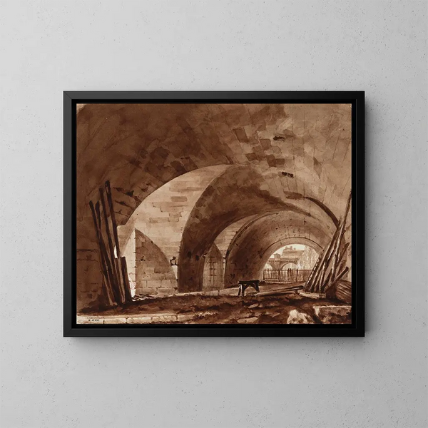Votes du quai de Gesvres - Auguste Sébastien Bénard — framed artwork on a wall