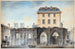 View of the old façade of the Hôtel-Dieu after the 1772 fire - Auguste Sébastien Bénard — artwork view