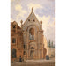 Reproduction of the painting Vue de l'extérieur d'une chapelle - Auguste Sébastien Bénard