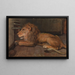 León en Artis Amsterdam - Auguste Allébé — cuadro enmarcado en la pared