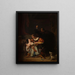 Escenas tomadas de Nuestra Señora de París - Auguste Couder — cuadro enmarcado en la pared