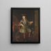 Retrato de Luis XV de Francia niño - Augustin Oudart Justinat — cuadro enmarcado en la pared