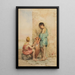 Reproduction of the painting At the Fountain - Augusto Bompiani