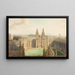 All Souls College depuis la bibliothèque Radcliffe - Augustus Charles Pugin — framed artwork on a wall