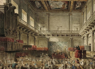Augustus Charles Pugin - Study for Royal Chapel Whitehall in Micocosm of London.webp