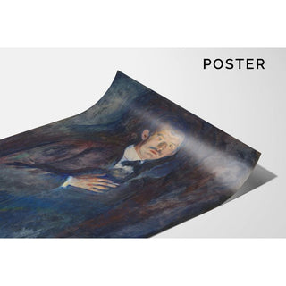 Autoportrait à la cigarette - Edvard Munch | Reproduction Tableau Décoration murale affiche copie