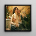 Autoportrait with his wife Charlotte Berend-Corinth and a glass of sekt - Lovis Corinth — framed artwork on a wall