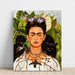 Reproducción del cuadro Autorretrato con un collar de espinas - Frida Kahlo