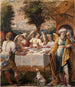 Abraham and the three angels - Avanzino Nucci — artwork view