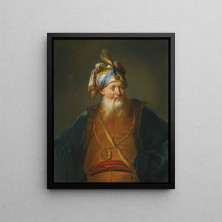 Balthasar Beschey - A Turbaned Man In Oriental Dress.webp