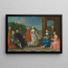 Portrait painting of Jacques-Jean Cremers 1736 after 1803 and his wife dancing on a garden terrace surrounded by other family members playing music - Balthasar Beschey — framed artwork on a wall