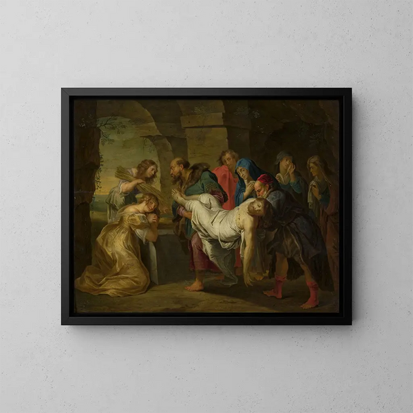 de la Piedad del Cristo - Balthasar Beschey — cuadro enmarcado en la pared