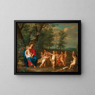 Balthasar Beschey - The Virgin and Child with dancing Angels.webp