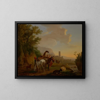 Balthasar Paul Ommeganck - Southern Landscape with Shepherds.webp