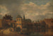 View of the city of Haarlem taken from the Spaarne River showing the Eendjespoort - Balthasar van der Veen — artwork view