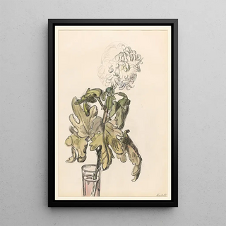 Barbara Elisabeth van Houten - Bloeiende chrysant in een vaasje.webp