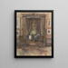 The Living Room of Riouwstraat in The Hague in daylight - Barbara Elisabeth van Houten — framed artwork on a wall