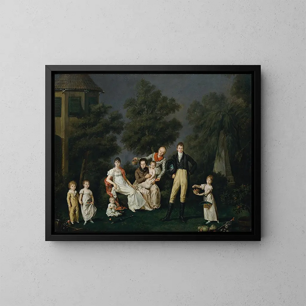 La familia Wallner - Barbara Krafft — cuadro enmarcado en la pared