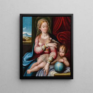 Virgen con el Niño - Barbara Longhi — cuadro enmarcado en la pared